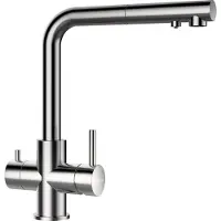 Schock Küchenarmatur "Vitus" Hochdruck, ausziehbarer Auslauf, Filterwasser, Schwenkbereich 180