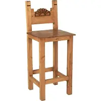 MiaMöbel Barhocker Mexico Möbel 50x105x45 cm Landhausstil Massivholz Pinie Honig