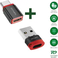 4smarts USB-C auf USB-A Datenblocker Adapter 2er Set - Kabel-/Adapterset