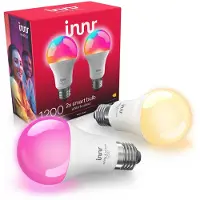 Innr Zigbee E27 LED, funktioniert mit Philips Hue*, 1210 lumen, 50% mehr Helligkeit, Smart Lampe White & Color, 2-er Pack