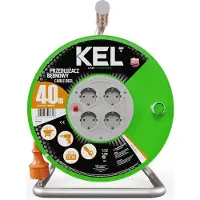 Plastrol Kabeltrommel STANDARD LINE, SCHUKO; 4x2p+Z; IP20; 10A; H05VV-F; 3x1,5; 40m; orangefarben (W-97541)