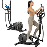 Gymtek Magnetischer Crosstrainer für Zuhause, Elliptical Trainer, Ellipsentrainer - bis 135 kg - 9 kg Schwungmasse, 8 Widerstandsstufen - Fitness