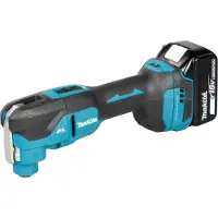 Makita Akku-Multifunktionswerkzeug 18V / 5,0 Ah, 2 Akkus + Ladegerät + Zubehör-Set im MAKPAC - DTM53RTJX1
