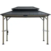 Sunjoy Zedernholz Gazebo Zupo - 360cm x 240cm, braun