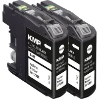 KMP AG KMP Tintenpatrone passend für Brother LC123BK Black Doublepack