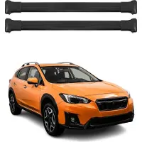 Omtec Dachträger Gepäckträger für Subaru XV 2012-2018 Relingträger Alu Schwarz 2x