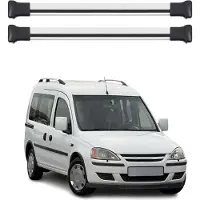 Omtec Dachträger Grundtäger für Opel Combo C 2001-2011 75kg Aluminium Silber 2 tlg