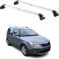 Aurilis Dachträger für Skoda Roomster / Praktik / Scout 2006-2015 5 tür 100kg Silber 2x
