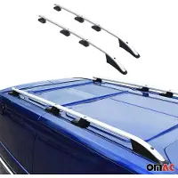 Omac Alu Dachreling für Renault Trafic Opel Vivaro 2001-2014 L2 Langer Grau ABE