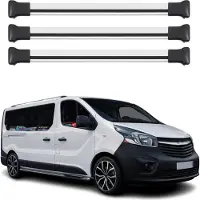 Omtec Dachträger Gepäckträger für Fiat Talento 2016-2024 Relingträger Alu Silber 3x