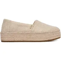 Toms Valencia champagne glimmer slub canvas 40
