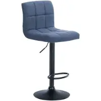 CLP Barhocker Calma Stoff schwarz blau