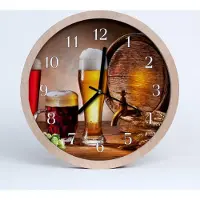 Tulup Holzuhr 20fi cm wanduhr - Bierfass
