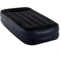 Markenlos Pillow Rest Raised Luftbett 1-Personen 99cm x 191cm x 42cm mit Eingebauter Pumpe