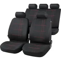 CarComfort Autositzbezug Nashville Komplettset schwarz, 13425