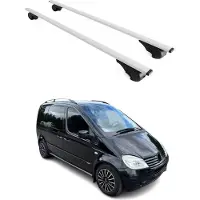Omac Dachträger Grundtäger für Mercedes Vaneo 2001-2005 75kg Metall Silber 2 tlg