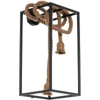 LUCANDE Vlados Design-Wandleuchte, Käfig, 54 cm