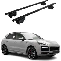 Omtec Dachträger Gepäckträger für Porsche Cayenne 2018-2023 ABE Alu Schwarz 2x