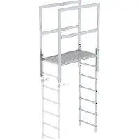 MUNK Günzburger Steigtechnik MUNK Attika-Überstieg in Sonderlängen Aluminium 1200mm