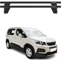 Menabo Dachträger Querträger für Peugeot Rifter 2018-2025 ABE Aluminium Schwarz