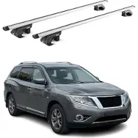 Omac Dachträger für Nissan Patfhinder R52 2013-2020 5 tür 90kg Alu Silber 2x ABE