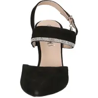 Caprice Damen Slingpumps Leder spitze Form High Heel Pumps 9-29601-42, Größe:38.5 EU, Farbe:Schwarz