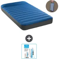 Intex Luftbett - 1 Person - 99 x 191 x 22 cm - Blau - Inklusive Pumpe - Reperaturset