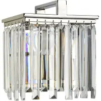 Elstead Lighting Applique Aries Stahl poliert vernickelt Kristallklar 1 Licht E27