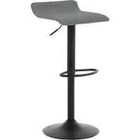 Woltu Barhocker 1er Set Barstuhl Tresenhocker Bistrohocker Designer Hocker, höhenverstellbar drehbar, Kunstleder Stahl, Grau