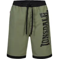 Lonsdale Boardshorts "CLENNELL", Herren, Gr. XXL, N-Gr, grün (khaki), Obermaterial: 100% Polyester. Futter: 100% Polyester, bequem, Hosen Boardshorts, Badeshorts, Innenhose aus Mesh