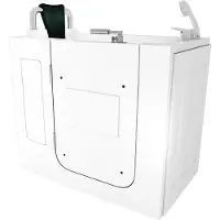 AcquaVapore Sitzbadewanne Senioren Wanne Sitzwanne mit Tür S08-B-L 110x68cm