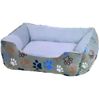 Nobby Komfortbett eckig Classic Lissi hellgrau, Maße: 70 x 60 x 20 cm