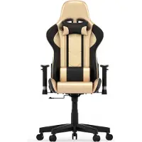 Vdd Spielestuhl Goldgamer Deluxe - Schreibtischstuhl - Gaming Stuhl - Gold Schwarz