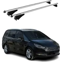 Menabo Dachträger Grundtäger für Ford Galaxy 2015-2023 75kg Alu Silber 2 tlg