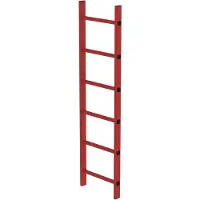 MUNK Günzburger Steigtechnik MUNK Schachtleiter aus GFK 400mm breit 6 Sprossen 1,68m lang