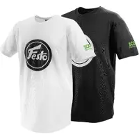 Festool SH-FT3-XL/2 100Y 100 Jahre T-Shirt Jubiläumsedition ( 578396 ) Größe XL Schwarz / Weiß Baumwolle / Elasthan
