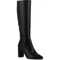 Van Hill Damen Leicht Gefütterte Klassische Stiefel Spitze Schuhe 840612, Farbe: Schwarz, Größe: 37