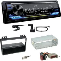 JVC KD-X472DBT Digitalradio Bluetooth USB FLAC Einbauset für Ford Fiesta Fusion