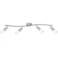 Globo Lighting Strahler Metall Nickel matt, 4x E14
