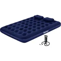 Bestway Doppelluftbett mit externer Handpumpe 203 x 152 x 22 cm