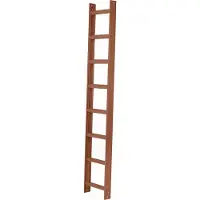 Iller-Leiter Iller Aluminium Dachleiter mit hochwertiger Pulverbeschichtung 10 Sprossen Braun
