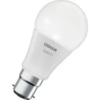 Osram SMART LED Lampe A60 Kolbenform B22D, 9W ZigBee 3.0, RGBW 16 Mio. Farben, dimmbar, App Steuerung, Alexa