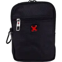 Travel'n'Meet Umhängetasche Tragetasche Schultertragetasche Gürteltasche Klein Mini Schwarz