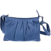 The Skandinavian Brand Damen Ledertasche, Umhängetasche blau : blau-60 Farbsortierung: blau-60