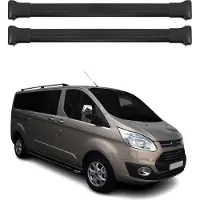 Omac Dachträger Gepäckträger für Ford Tourneo Custom 2012-2024 Aluminium Schwarz