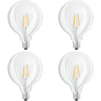 Osram RF Globe 40 4 W/827 E27 FIL 4PACK LED-Kugel, Sockel E27, 4 Watt, Warmweiß, 2700 K,