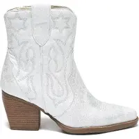 Smile Favorites Korte Cowboylaarzen Zilver Light Star