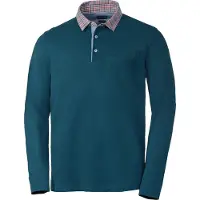 Franco Bettoni Herren Poloshirt mit Hemdkragen langarm, atmungsaktiv und pflegeleicht