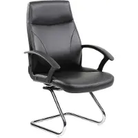 Dmora Bürostuhl Dgliozz, Chefsessel mit Armlehnen, Ergonomischer Bürostuhl, Schwarz, 60x59h95, cm