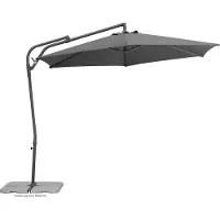Schneider-Schirme Schneider Sonnenschirm Genua, anthrazit, ca. 300 cm Ø, rund